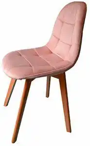 Jaks scaun velur classic roz, stilul scandinav