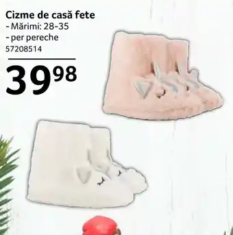 Selgros Cizme de casă fete Ofertă