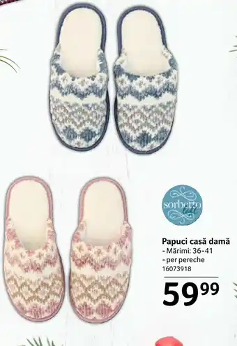 Selgros Papuci casă damă Ofertă