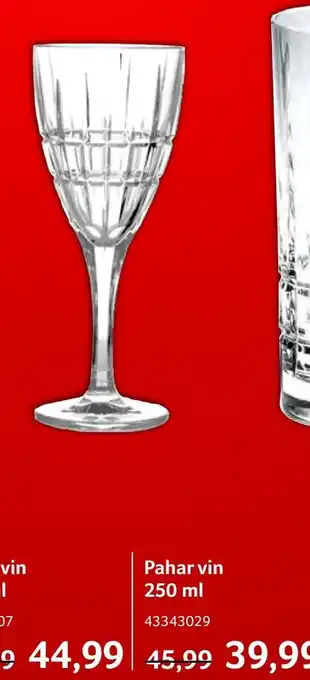Selgros Pahar vin 250 ml 43343029 Ofertă