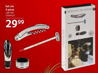 Selgros Set vin 4 piese -per set 73694523 Ofertă