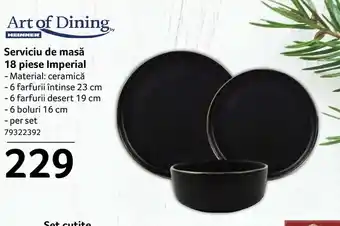 Selgros Serviciu de masă 18 piese Imperial Ofertă