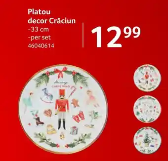 Selgros Platou decor Crăciun Ofertă