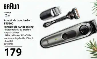 Aparat de tuns barba BT5260 Tehnologie AutoSensing