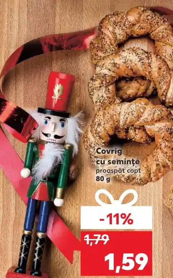 Kaufland Covrig cu seminte proaspăt copt 80 g Ofertă