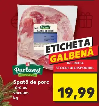 Kaufland Spată de porc fără os Ofertă