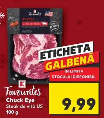 Chuck Eye Steak de vită US 100 g