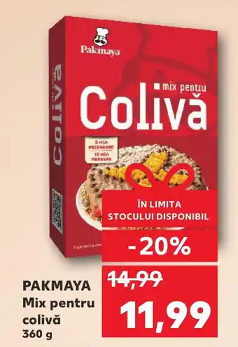 Kaufland PAKMAYA 14,99 Mix pentru colivă Ofertă