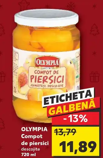 Kaufland OLYMPIA Compot de piersici descojite 720 ml Ofertă