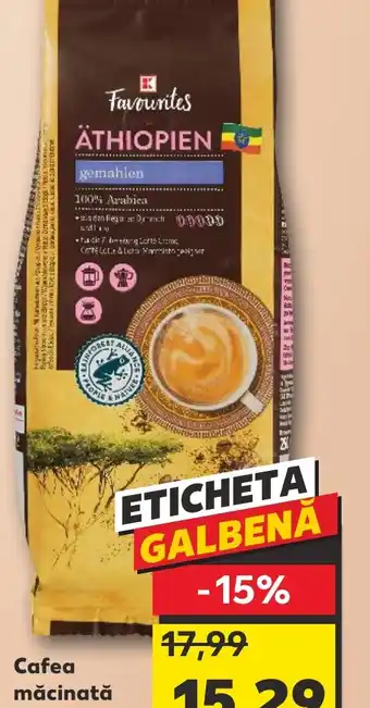 Kaufland Cafea măcinată Etiopia 250 g Ofertă