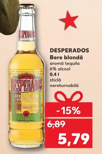 Kaufland DESPERADOS Bere blondă aromă tequila Ofertă