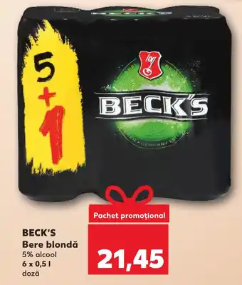 Kaufland BECK'S Bere blondă Ofertă