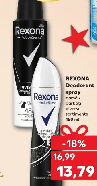 Kaufland REXONA Deodorant spray Ofertă