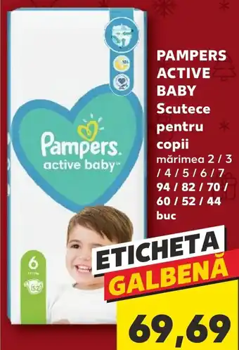 Kaufland PAMPERS ACTIVE BABY Scutece Ofertă