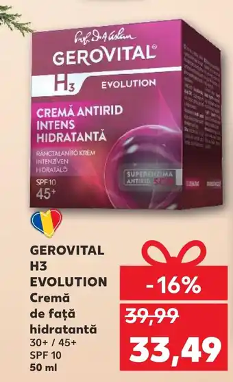 Kaufland GEROVITAL H3 EVOLUTION Cremă de față hidratantă Ofertă