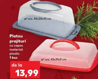 Kaufland Platou prajituri cu capac material: plastic 1 buc Ofertă