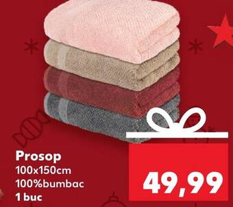 Kaufland Prosop 100x150cm 100%bumbac 1 buc Ofertă