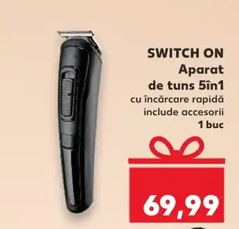 Kaufland SWITCH ON Aparat de tuns 5în1 cu încărcare rapidă include accesorii Ofertă