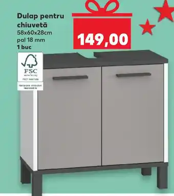 Kaufland Dulap pentru chiuvetă 58x60x28cm pal 18 mm 1 buc Ofertă