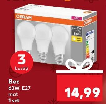 Kaufland Bec 60W E27 Ofertă