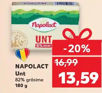 Kaufland NAPOLACT Unt 82% grăsime Ofertă