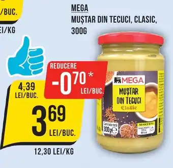 Mega Image MEGA MUȘTAR DIN TECUCI, CLASIC, 300G Ofertă