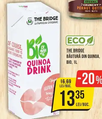 Mega Image THE BRIDGE BAUTURĂ DIN QUINOA, BIO, 1L Ofertă