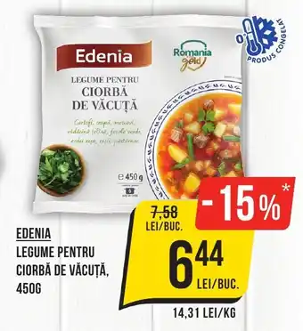 Mega Image EDENIA LEGUME PENTRU CIORBĂ DE VĂCUȚĂ, 450G Ofertă