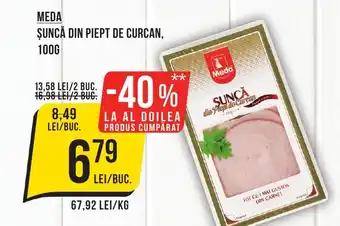 Mega Image MEDA ŞUNCĂ DIN PIEPT DE CURCAN, 100G Ofertă