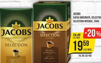 JACOBS CAFEA MĂCINATĂ, SELECTION/ SELECTION INTENSE, 250G