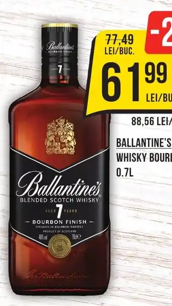 Mega Image BALLANTINE'S WHISKY BOURBON FINISH, Ofertă