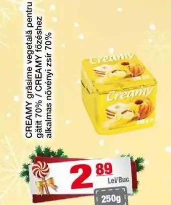 CBA CREAMY grăsime vegetală pentru gătit 70% / CREAMY főzéshez alkalmas növényi zsír 70% Ofertă