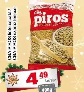 CBA CBA PIROS linte uscată / CBA PIROS száraz Ofertă