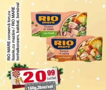 RIO MARE conservă ton,cu fasole,cu mazăre / RIO MARE tonhalkonzerv, babbal, borsóval