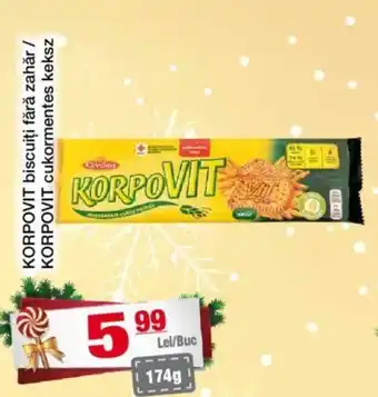 CBA KORPOVIT biscuiți fără zahăr/ KORPOVIT cukormentes keksz Ofertă