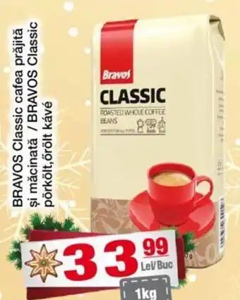 CBA BRAVOS Classic cafea prăjită şi măcinată / BRAVOS Classic pörkölt,őrölt kávé Ofertă