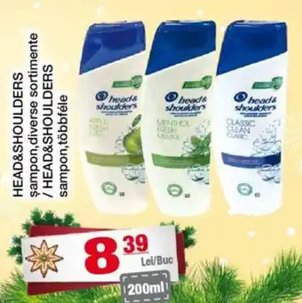 CBA HEAD&SHOULDERS şampon, diverse sortimente / HEAD&SHOULDERS sampon,többféle Ofertă