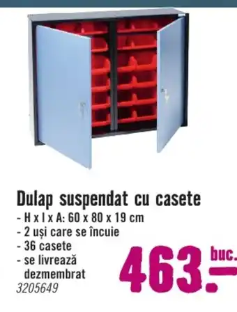 Hornbach Dulap suspendat cu casete Ofertă