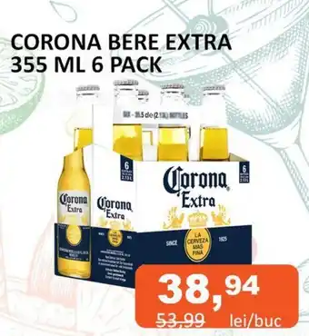 Unicarm CORONA BERE EXTRA 355 ML 6 PACK Ofertă