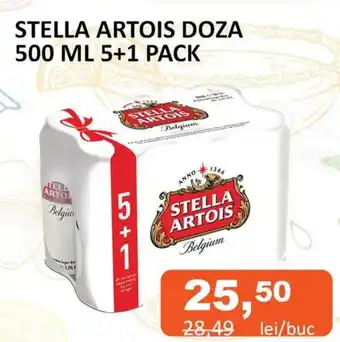 Unicarm STELLA ARTOIS DOZA 500 ML 5+1 PACK Ofertă