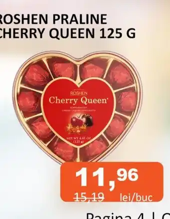 Unicarm ROSHEN PRALINE CHERRY QUEEN 125 G Ofertă