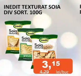 Unicarm INEDIT TEXTURAT SOIA DIV SORT. 100G Ofertă