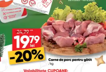 PROFI Carne de porc pentru gătit /kg Ofertă