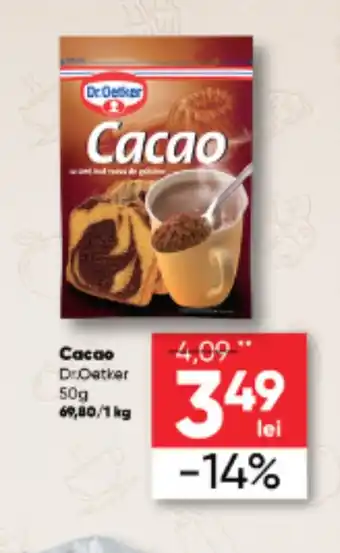 PROFI Cacao Dr.Oetker 50g 69,80/1 kg Ofertă