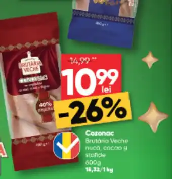 PROFI Cozonac Brutaria Veche nucă, cacao și stafide Ofertă