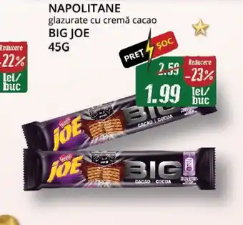 Diana Supermarket NAPOLITANE glazurate cu cremă cacao Ofertă