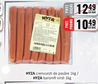 CBA HYZA crenvurști de pasăre 1kg Ofertă