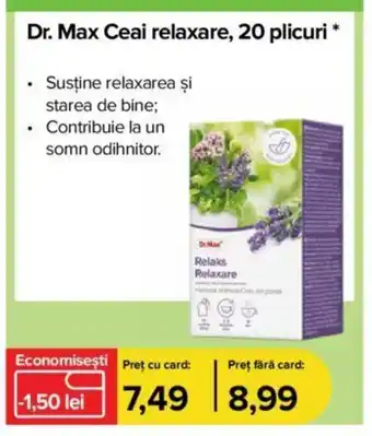 Dr.Max Dr. Max Ceai relaxare, 20 plicuri * Ofertă