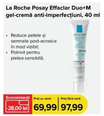 La Roche Posay Effaclar Duo+M gel-cremă anti-imperfecțiuni, 40 ml