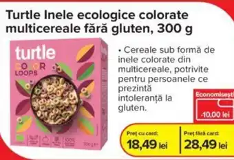 Dr.Max Turtle Inele ecologice colorate multicereale fără gluten, 300 g Ofertă